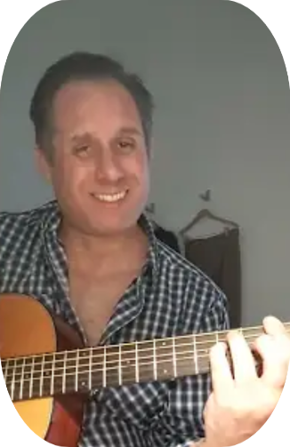 Bryan Sean Byrne portrait with guitar